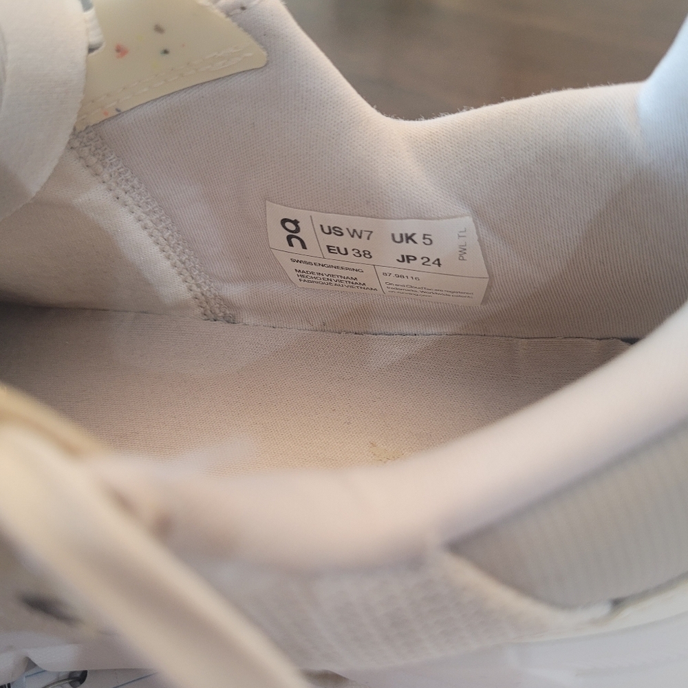 On Cloud Cloudrift Running White Sand Sneakers - image 2